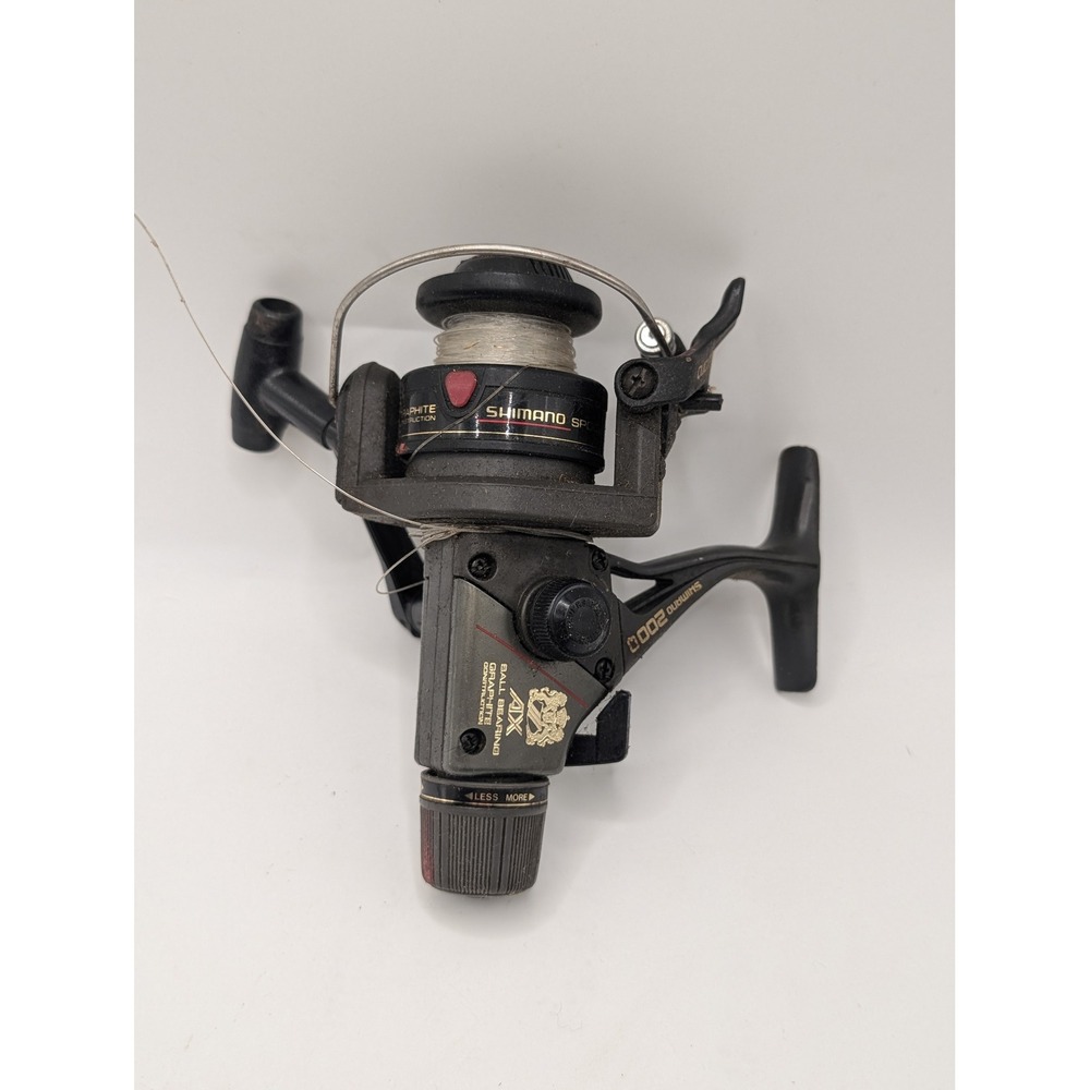 Shimano AX 2000 Spinning Reel Graphite Construction Ball Bearing Vintage Fishing
